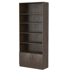 Стеллаж из ДСП с 4-мя полками 350x900 мм серии LEVEL-4 №13 (З/C - ДВП), Дуб Венге