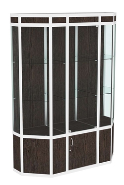 Витрина из профиля Трапеция №1 (1,5 метра), Дуб Венге