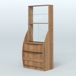 Витрина БРИЗ №5 с окном выдачи, Орех