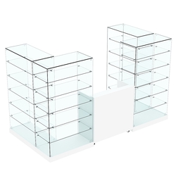 Торговый островок ХИТ ПРОДАЖ №2 (открытый) (3.65 кв.м), Белый