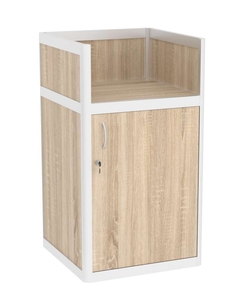 Прилавок под кассу из профиля №6 (закрытый), Дуб сонома