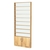 Стеллаж из ДСП с 8-ю полками 100x900 мм серии LEVEL-8 №8-1 (З/C - СТЕКЛО) Дуб Золотистый