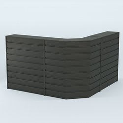 Ресепшен серии ПРАЙМ №5А угловой, Черный