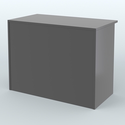 Ресепшен-Лайт прямоугольный под выдачу товара №13, Черный