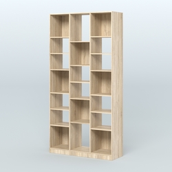 Стеллаж из ДСП серии ЛОФТ №10-2 с полками ДСП, Дуб Сонома