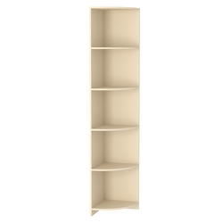 Стеллаж из ДСП №6а-400 серии Эконом (внешний угол), Крем Вайс