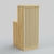 Ресепшен узкий серии ВЕРТИКАЛЬ №2 Дуб Золотистый и Крем Вайс