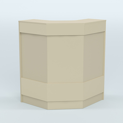 Ресепшен серии ПРАЙМ №3Б угловой, Крем Вайс