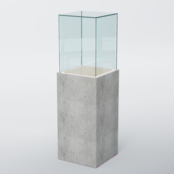 Витрина для музеев "Коллекция" №5А с подсветкой, Метрополитан Грей