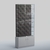 Высокая стеклянная витрина КАПИТОНЕ №33 Серый + 16 Grey