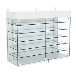 Витрина настенная НЕО №3А-2 с пятью полками, Серый