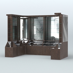 Павильон с прозрачными дверками серии Эталон №5, Дуб Венге