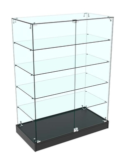 Прилавок Истра стеклянный №129 (закрытый), Черный