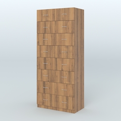 Шкаф для аптек - картотека серии RED №8 , Орех