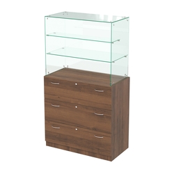 Открытый прилавок с выдвижными ящиками Селена-2, Орех