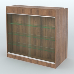 Ресепшен-Лайт №4 (Фасадная стенка - ЛДСП), Орех