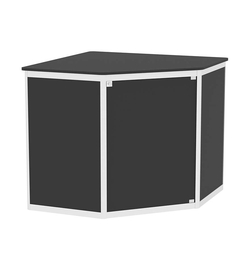 Прилавок из профиля угловой пятигранный №1 (закрытый), Черный