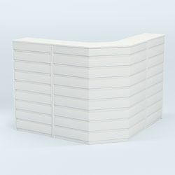 Ресепшен Г-образный серии ПРАЙМ №4А, Белый