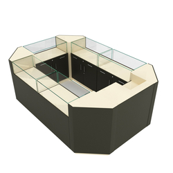 Остров ювелирный "Диаманд" №1, Крем Вайс + Черный