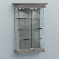 Витрина для музеев "Коллекция" настенная №1-3, Бетон Чикаго светло-серый F186 ST9