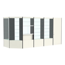 Павильон №9 из ДСП (6, 58 кв. м), Белый и Черный