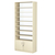 Стеллаж из ДСП с 7-ю полками 350x900 мм серии LEVEL-7 №13-1 (З/C - СТЕКЛО) Крем Вайс