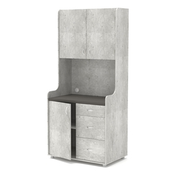 Офисная мини-кухня ЭЛЕГИЯ №3А, Метрополитан Грей