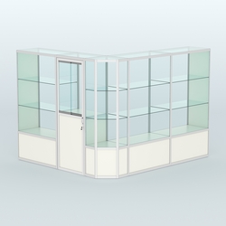 Павильон из профиля угловой №3б (5,5 кв.м), Белый