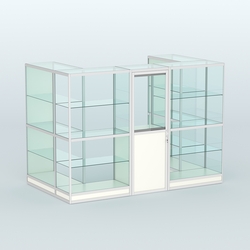 Павильон из профиля пристенный №2г (4,05 кв. м), Белый