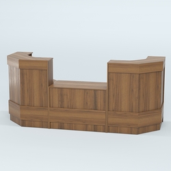 Ресепшен серии ПРАЙМ №7Б со столом выдачи, Орех