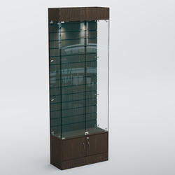 Витрина СЕТЬ №5 с экономпанелью, Дуб Венге