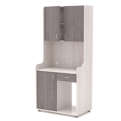 Офисная мини-кухня ЭЛЕГИЯ №5, Ясень Анкор светлый + Ясень Анкор темный