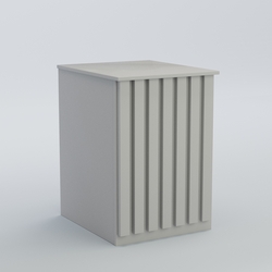 Ресепшен - стол узкий серии ПРИЛИВ №9, Серый