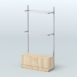 Система ЭЛЕГАНТ №2 без ДСП с тумбой T21 (1200 мм), Дуб сонома