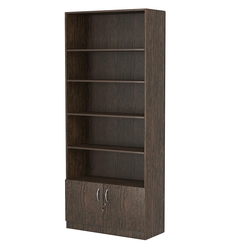 Стеллаж из ДСП с 4-мя полками 400x900 мм серии LEVEL-4 №14 (З/C - ДВП), Дуб Венге