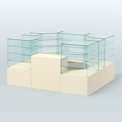 Павильон ИСТРА в центр зала №1 (открытый) (4, 94 кв.м), Крем Вайс