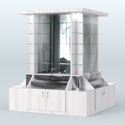 Павильон вокруг колонны серии Эталон №6, Ясень Анкор светлый