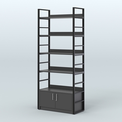 Торговый стеллаж средний STRONG - АЛЬФА №2, Черный