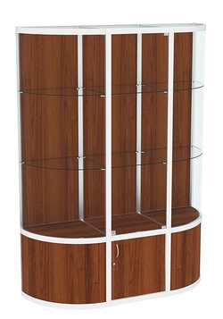 Витрина из профиля с секторами №2 (1,5 метра), Орех