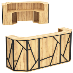 Ресепшен серии ЛОФТ - АЛЬФА КОМБО №4, Дуб Золотистый