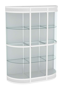 Витрина из профиля с секторами №3  (1,5 метра), Серый