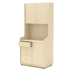 Офисная мини-кухня ЭЛЕГИЯ №4, Крем Вайс