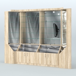 Павильон серии Эталон с зеркальными стенками  №2, Дуб сонома