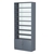 Стеллаж из ДСП с 7-ю полками 400x900 мм серии LEVEL-7 №14-1 (З/C - СТЕКЛО) Темно-Серый
