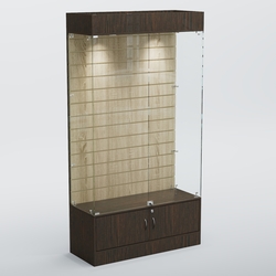 Витрина СЕТЬ №1 с экономпанелью, Дуб Венге и Дуб Сонома