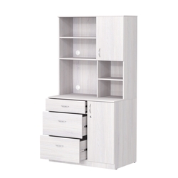 Офисная мини-кухня ВЕКТОР №3, Ясень Анкор светлый