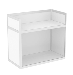 Прилавок под кассу из профиля №5  (открытый), Белый