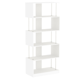 Стеллаж серии КУБ с полками змейка №7, Белый