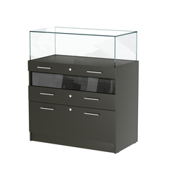 Прилавок ювелирный "Диаманд" №2-1000 пристенный, Черный