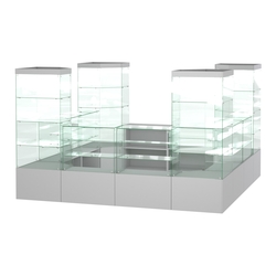 Павильон ИСТРА островной №3а (11, 35 кв.м), Серый